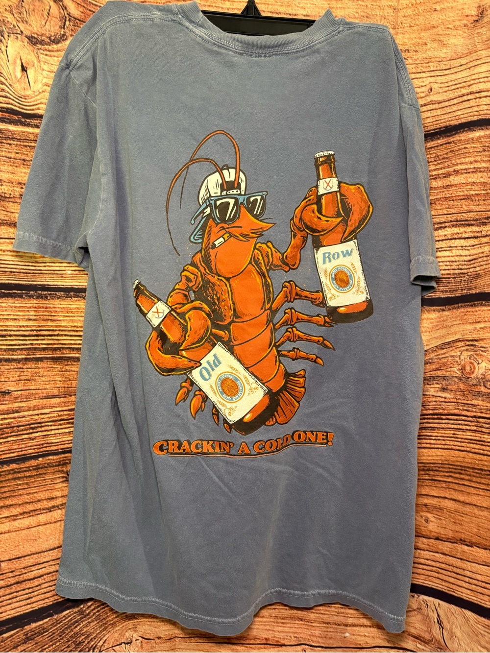 Old Row Party Lobster Pocket Tee ‘Crackin’ A Cold One’
